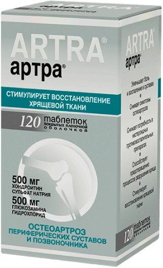 АРТРА табл. п.п.о. 500+500мг фл. N120 Unipharm Inc.