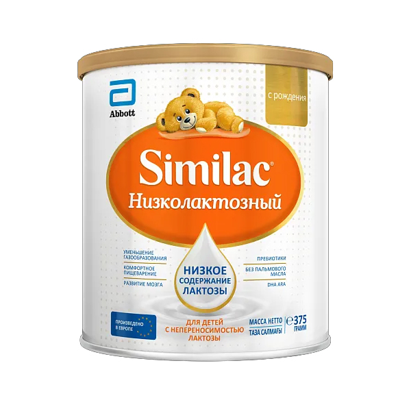 СИМИЛАК Низколактозный смесь 0+ 375г бан. Abbott Labs S.A.