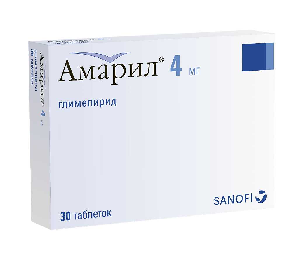 Амарил табл. 4мг бл. N30 Sanofi S.R.L.