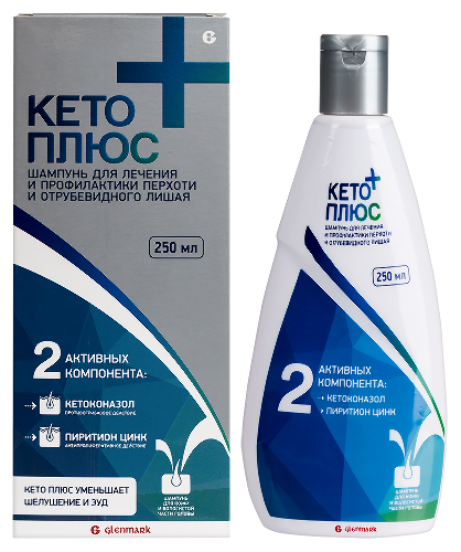 Кето плюс шамп. 250мл фл. Glenmark Pharm.s Ltd.