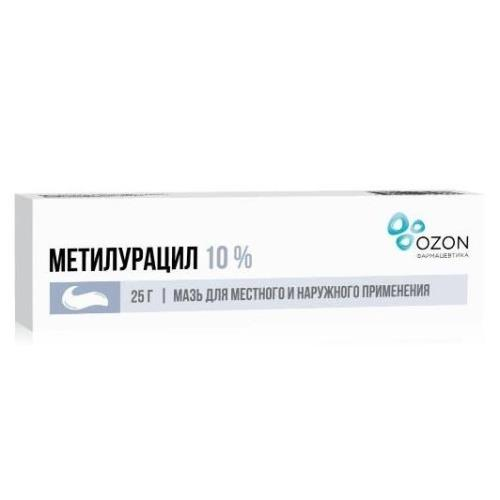 Метилурацил мазь д/местн. и наружн. прим. 10% 25г туб. Озон