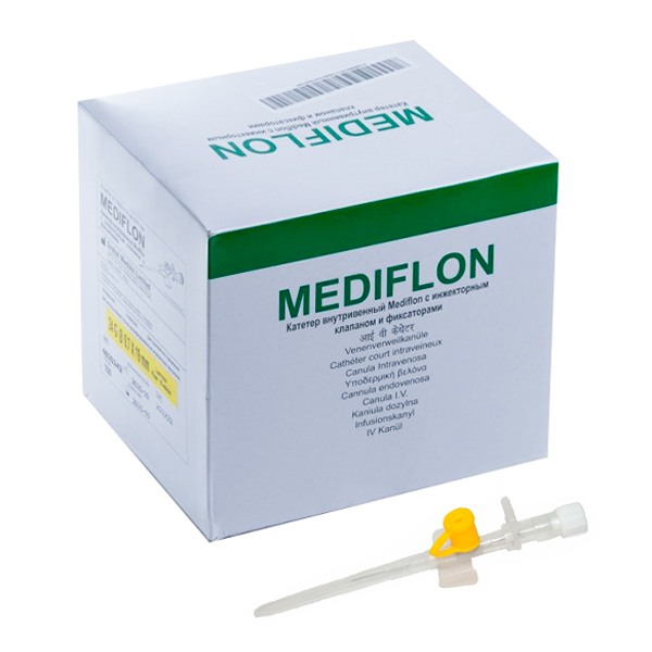 Катетер Медифлон д/вен перифер 24G Global Medikit Limited