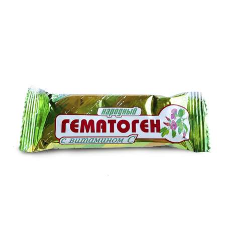 Гематоген Народный с витамином С плитка 40г ~БАД Сибирское здоровье 2000