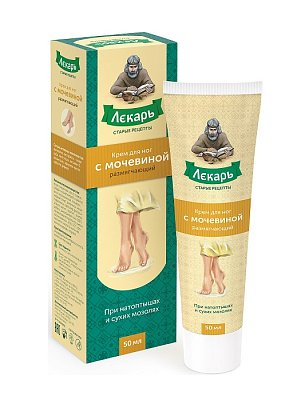 ЛЕКАРЬ крем д/ног с мочевин размягчающ 50мл Бионатурика