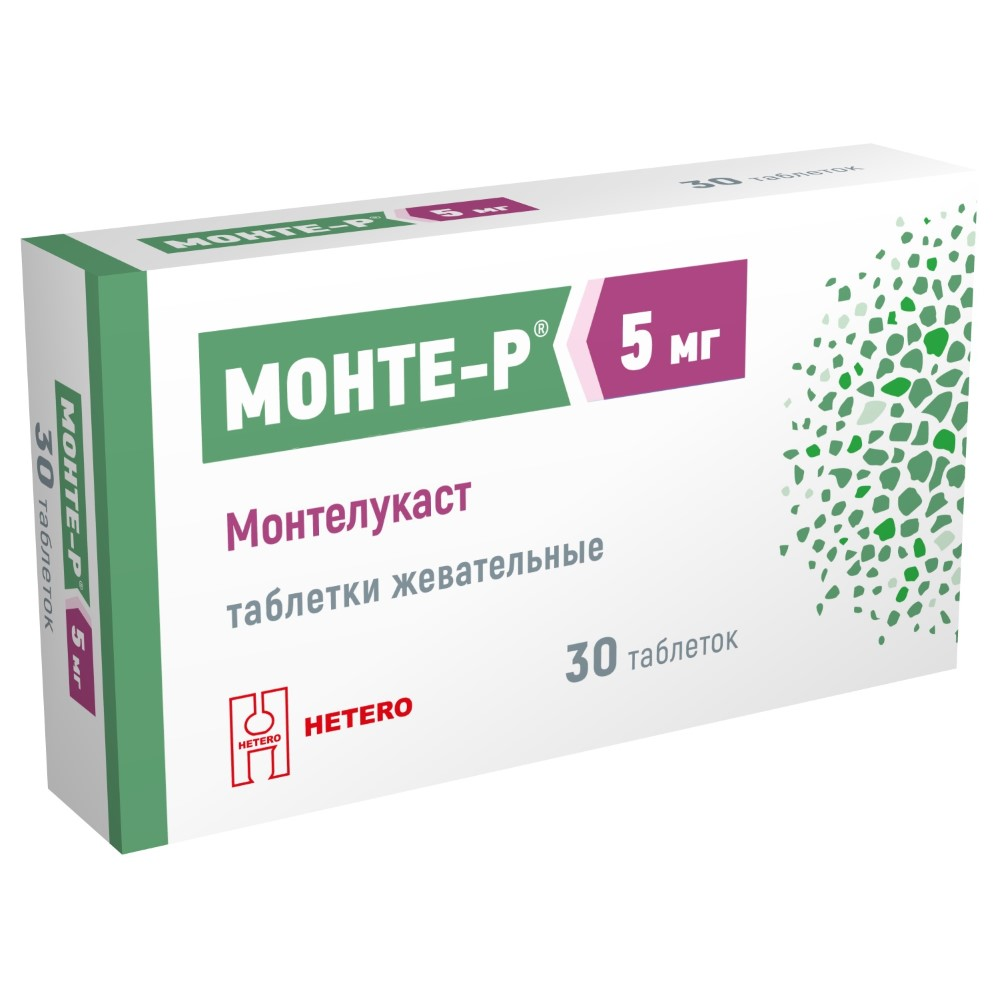 Монте-Р табл. жев. 5мг бл. N30 Hetero Labs Limited