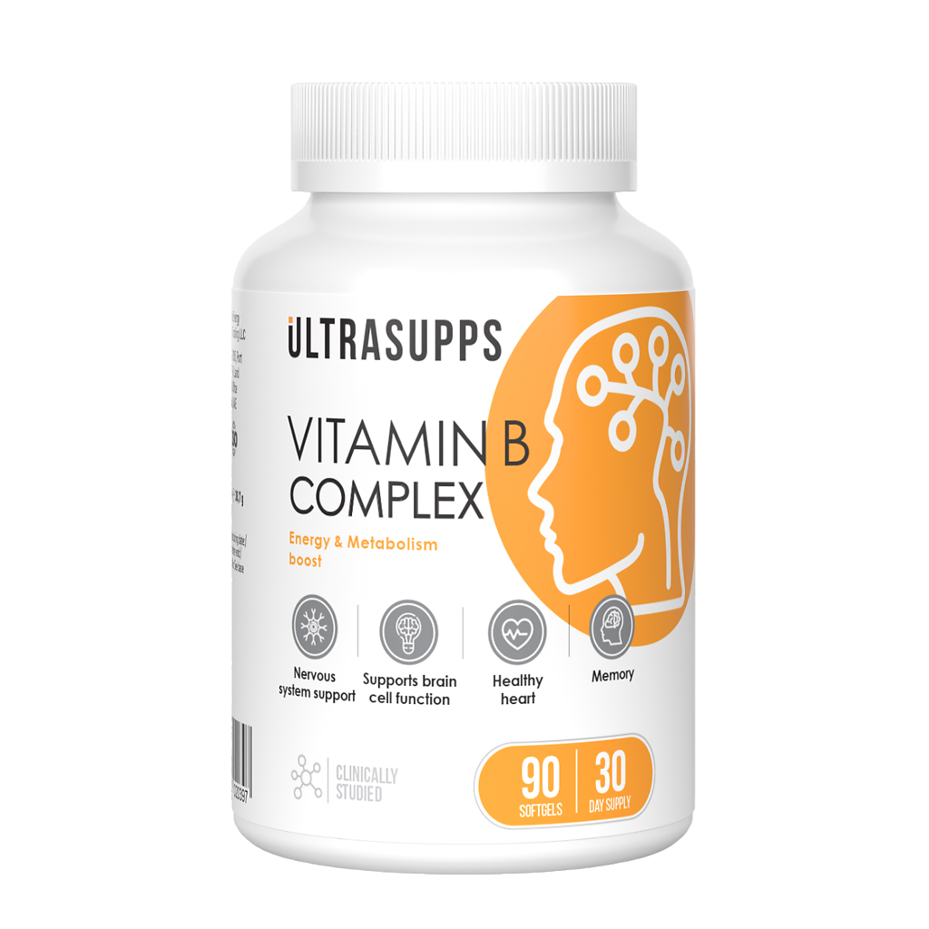 УЛЬТРАСАППС Витамин В комплекс капс. N30~БАД Ultra Energy Supplements Trading L.L.C