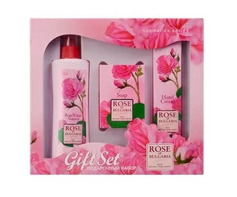 РОЗА БОЛГАРИИ набор (роз вода+мыло+крем д/рук) Bio Fresh