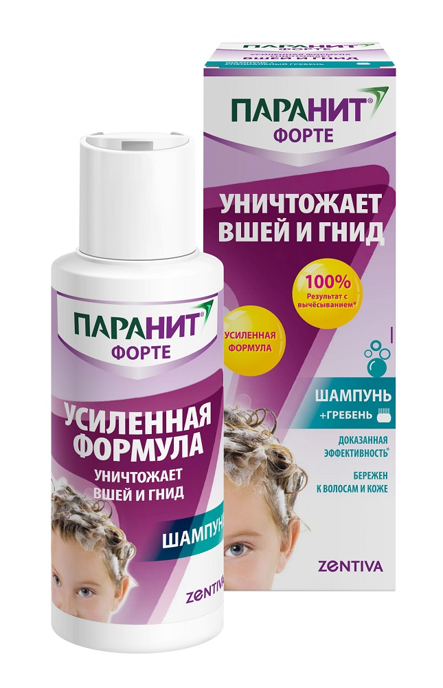 Паранит Форте шампунь педикулицидн 100мл Интерфилл ООО