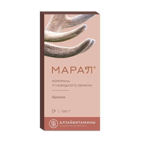 Марал (контроль углеводного обмена) бальз. 100г ~БАД Алтайвитамины