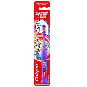 КОЛГЕЙТ Доктор Заяц щетка зубная супермягк 2+ Colgate-Palmolive (Vietnam) Limited