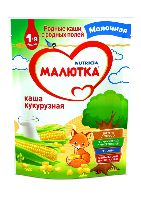 Малютка каша молочн 5+ кукуруза 220г Нутриция-Истра