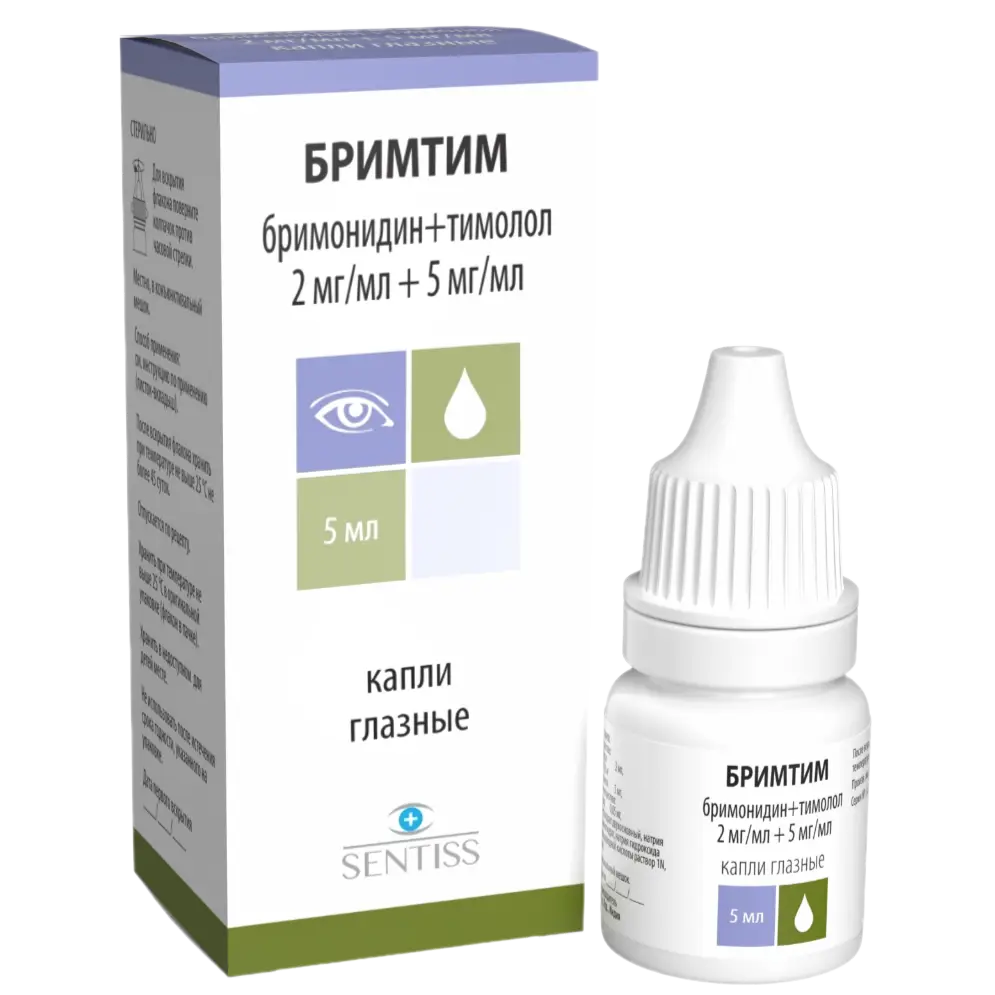 Бримтим капли глазн. 2мг+5мг/мл 5мл фл. Sentiss Pharma PVT. LTD.