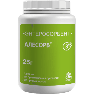 Алесорб 3+ энтеросорбент пор. 25г ~БАД Фармацевтическая фабрика ООО [Пенза]