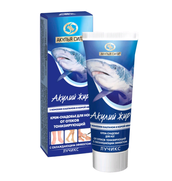 Акулий жир крем-снадобье д/ног конск каштан/кора ивы 75мл ТВИНС Тэк