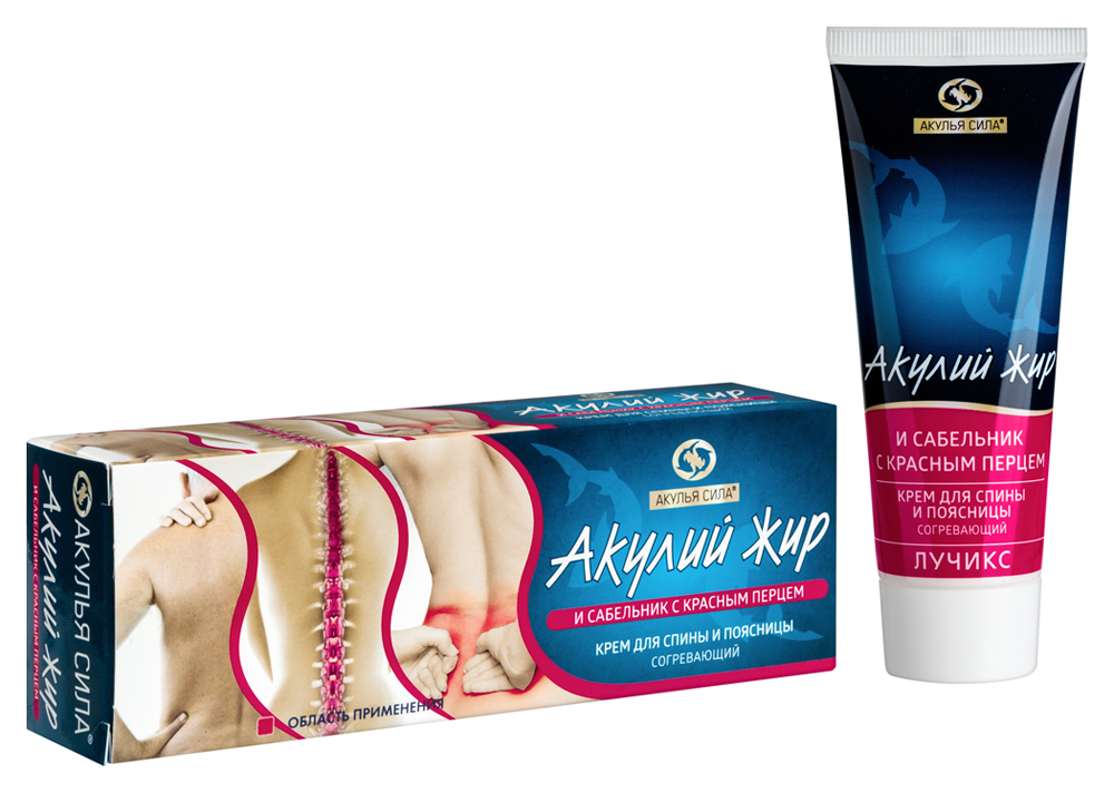 АКУЛЬЯ СИЛА Акулий жир крем красн перец/сабельник 75мл ТВИНС Тэк