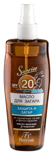 Масло д/быстр загара малибу с экстракт моркови/масл авокадо 135мл [228] Флоресан
