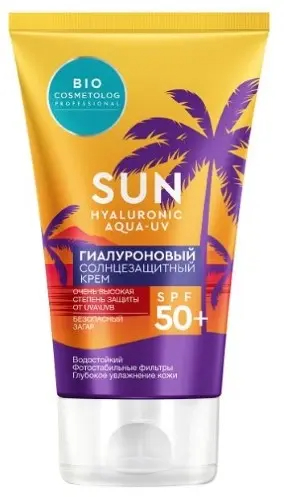 БИО КОСМЕТОЛОГ Профешнл крем д/лица SPF50+ солнцезащитн гиалуронов омолаж 50мл Фитокосметик ООО
