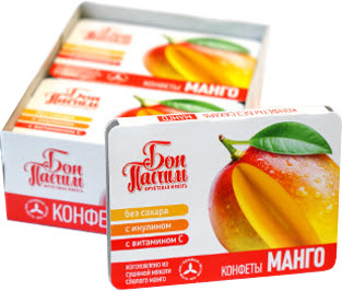 АВС ХЭЛСИ ФУД Бон Пастиль Фруктовая мякоть паст. манго 1.5г N8~БАД Гермен ООО
