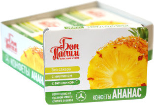 АВС ХЭЛСИ ФУД Бон Пастиль Фруктовая мякоть паст. ананас 1.5г N8~БАД Гермен ООО