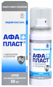 Афапласт Плюс пластырь жидк с пантенол и серебр 60г Арго-Фарма