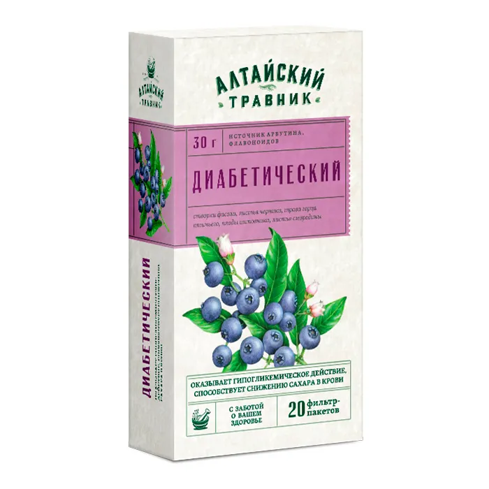 АЛТАЙСКИЙ ТРАВНИК диабетический ф/ч 1.5г N20~БАД Грин Сайд ООО