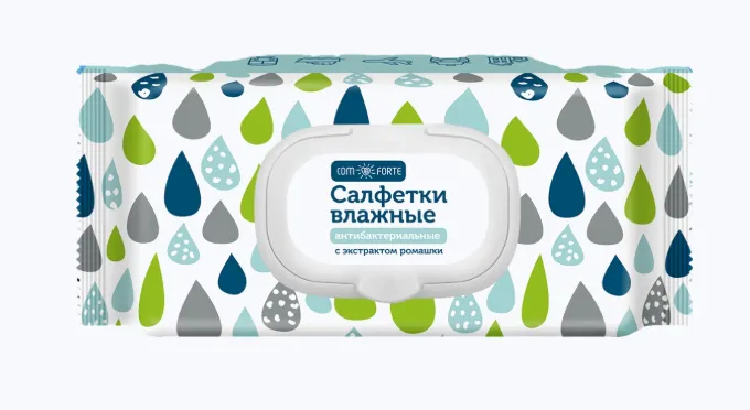 ComForte салфетки влажн а/бакт ромашка N120 Авангард ООО