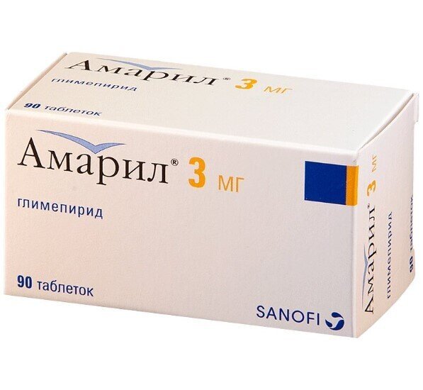 Амарил табл. 3мг бл. N90 Sanofi-Aventis S.p.A.