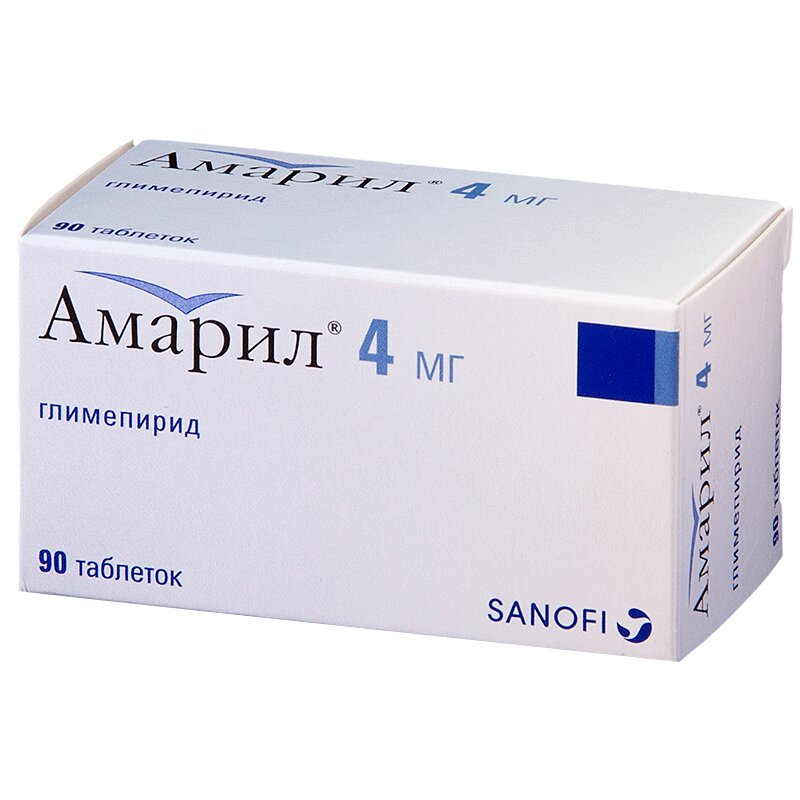 Амарил табл. 4мг бл. N90 Sanofi-Aventis S.p.A.