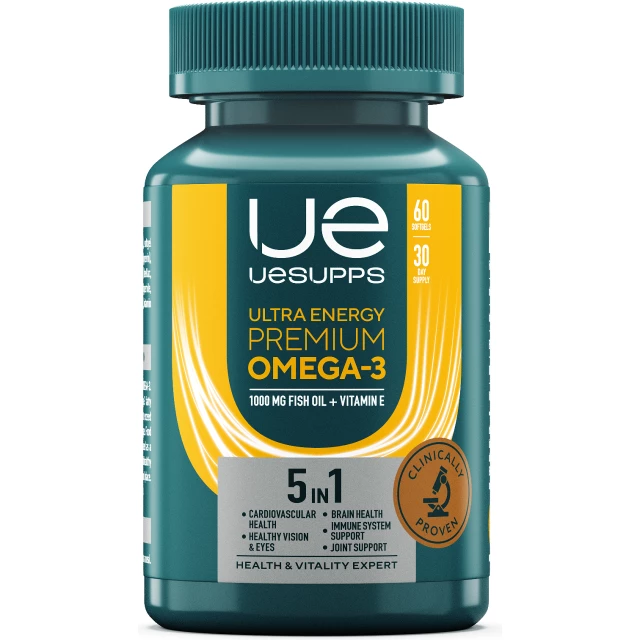 УЕСАППС Ультра Энерджи Премиум Омега-3 капс. N60~БАД Ultra Energy Supplements Trading L.L.C