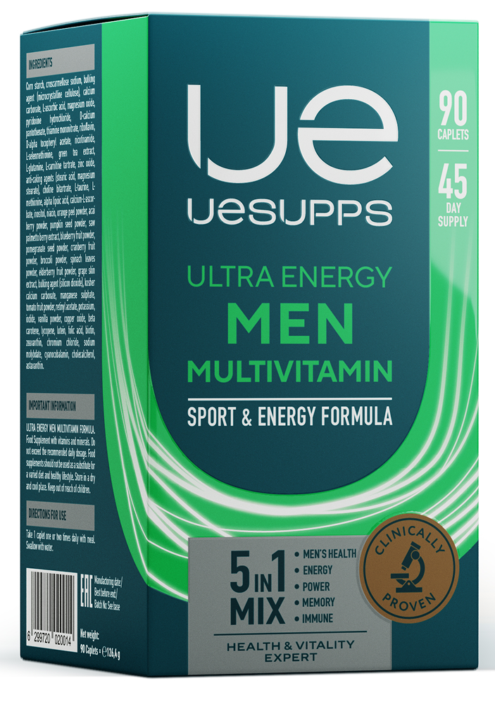УЕСАППС Ультра Энерджи Мен Мультивитамин Формула табл. N90~БАД Ultra Energy Supplements Trading L.L.C