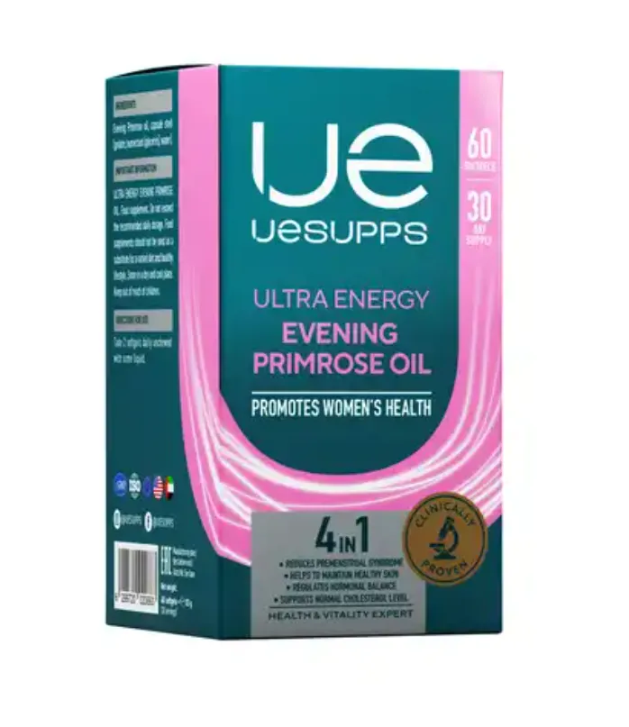 УЕСАППС Ультра Энерджи Масло примулы вечерней капс. N60~БАД Ultra Energy Supplements Trading L.L.C