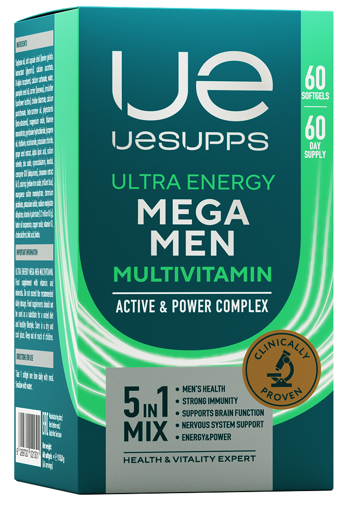 УЕСАППС Ультра Энерджи Мега Мен Мультивитамин капс. N60~БАД Ultra Energy Supplements Trading L.L.C