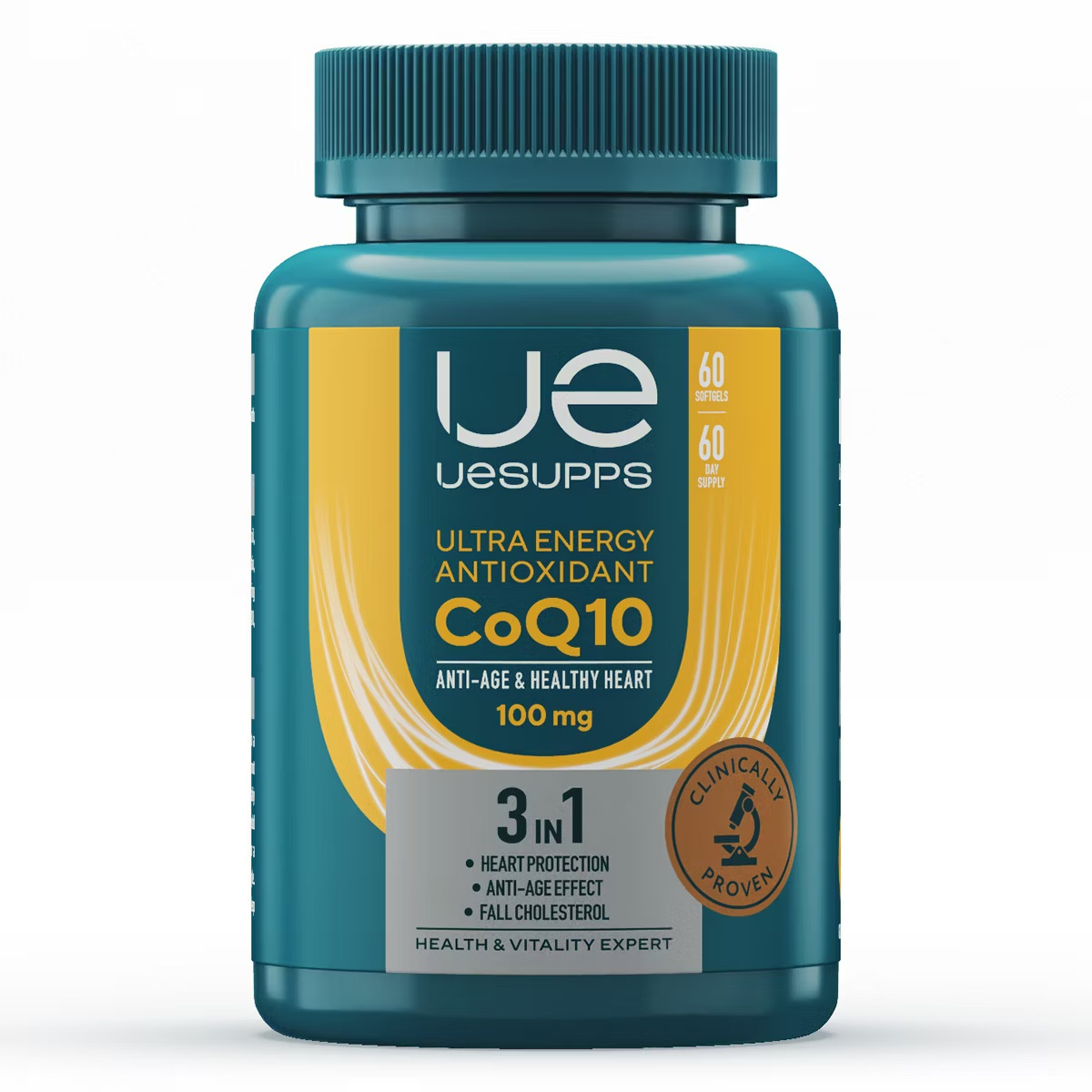 УЕСАППС Ультра Энерджи Коэнзим Ку10 капс. 380мг N60~БАД Ultra Energy Supplements Trading L.L.C