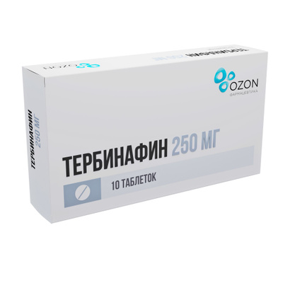 Тербинафин табл. 250мг бл. N10 Озон