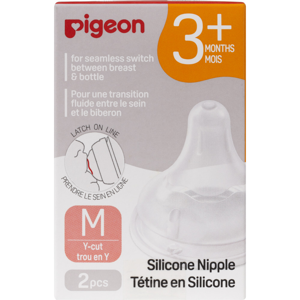 ПИДЖЕН Софтач Перистальтик плюс соска силикон 3+мес M N2 Pigeon Corporation
