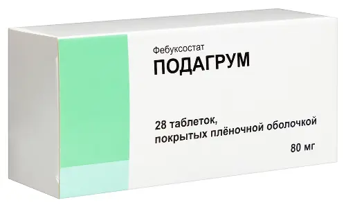 Подагрум табл. п.п.о. 80мг бл. N28 Фармлэнд СП