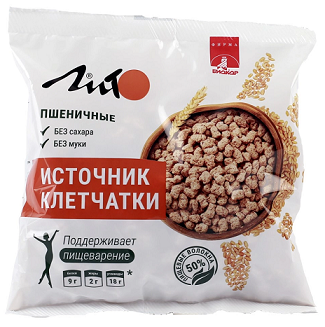 ЛИТО хрустящ пшеничн с кальц отруби 100г ~БАД Биокор