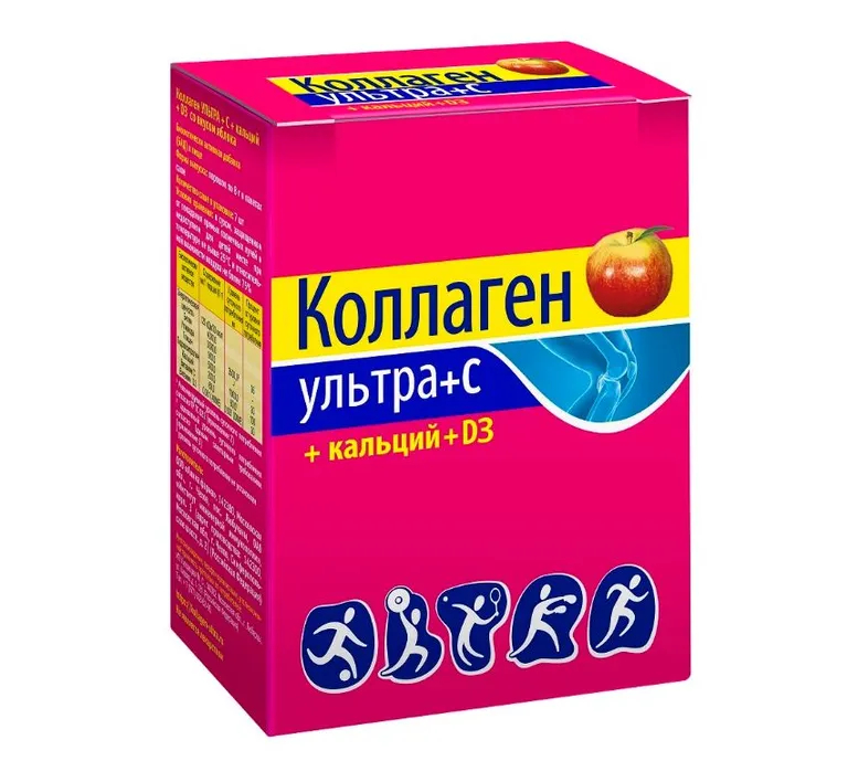 Коллаген ультра+кальций+Д3 пор. ябл 8г N7~БАД Веда