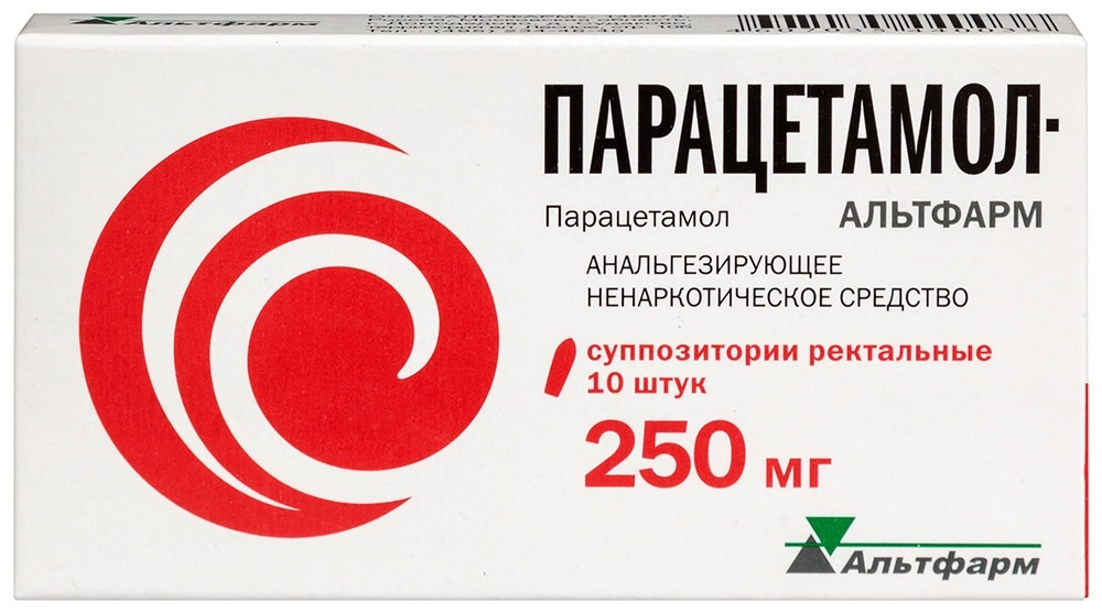 Парацетамол-Альтфарм супп. рект. 250мг бл. N10 Альтфарм