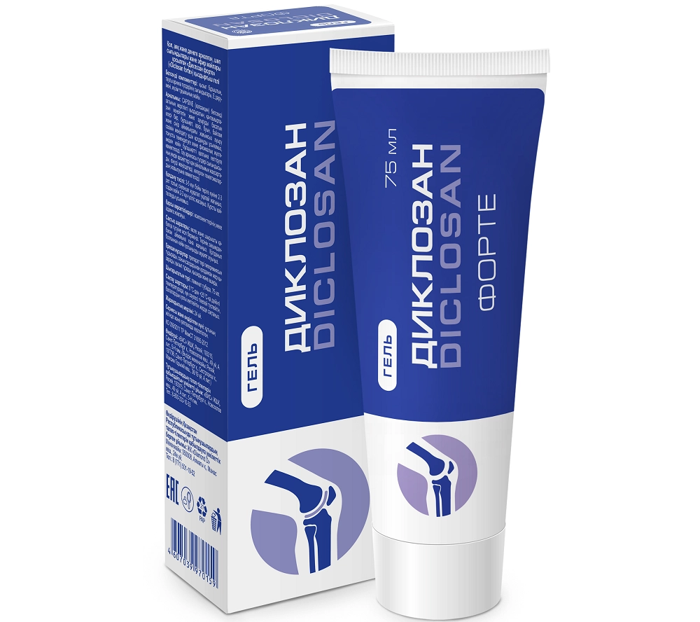 Диклозан форте гель экстракт трав и эф масл 75мл Бионатурика