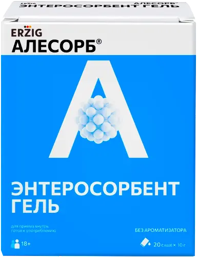 Алесорб гель б/вкус 10г N20~БАД Фармацевтическая фабрика ООО [Пенза]