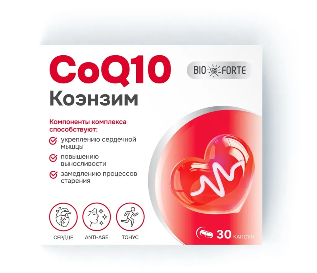 BioForte Коэнзим Ку10 капс. N30~БАД Барнаульский завод медицинских препаратов