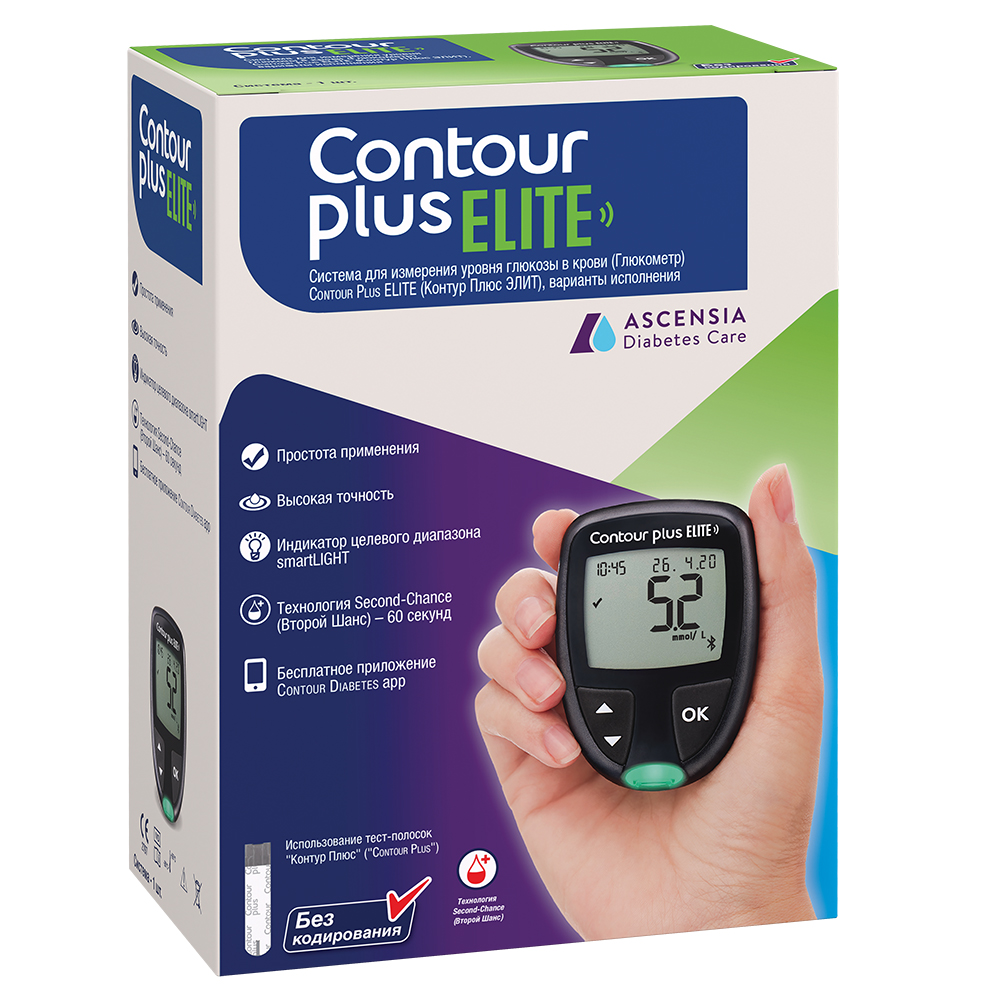 Глюкометр КОНТУР Плюс Элит Ascensia Diabetes Care Holdings AG