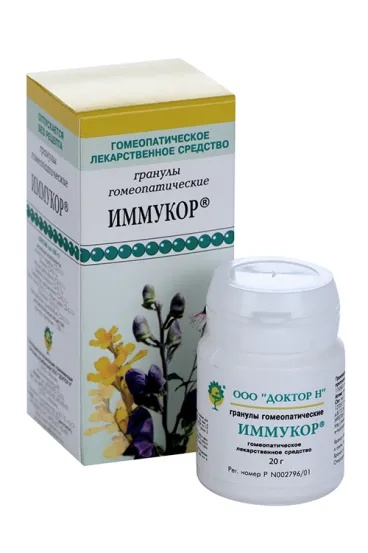 Иммукор гран. гомеопат. 20г фл. Доктор Н ООО
