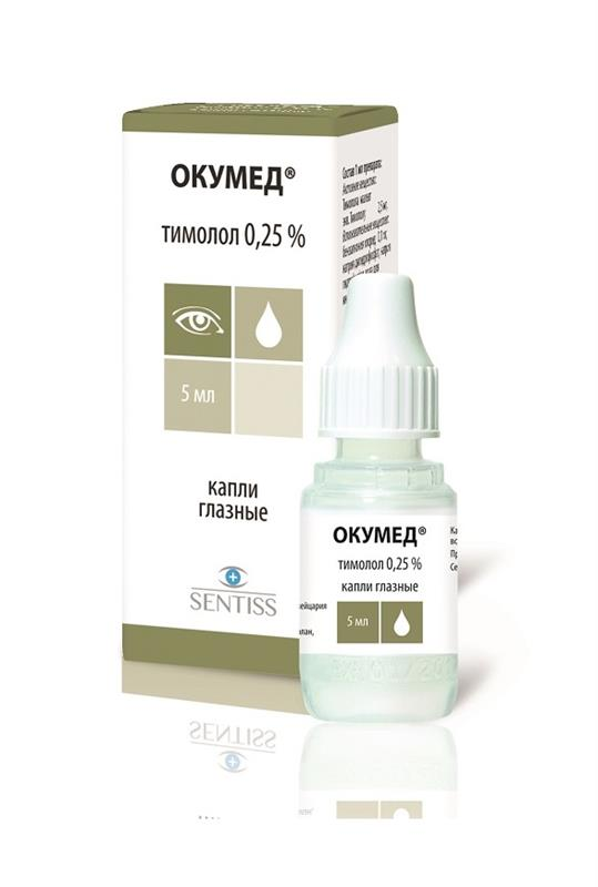 Окумед капли глазн. 0.25% 5мл фл. Sentiss Pharma PVT. LTD.