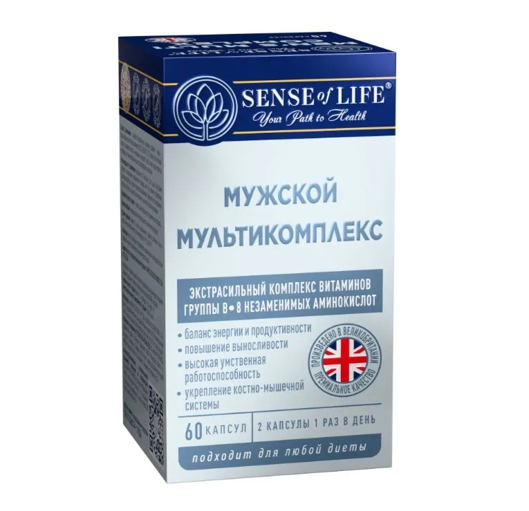 СЕНС ОФ ЛАЙФ Мужской мультикомплекс капс. N60~БАД Quantum Solutions Group Ltd