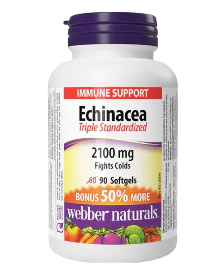 ВЕББЕР НЕЙЧЕРАЛС Эхинацея капс. 456мг N90~БАД WN Pharmaceuticals Ltd.