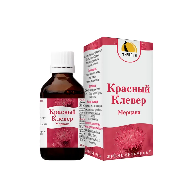 Красный клевер капли 50мл ~БАД Курортмедсервис