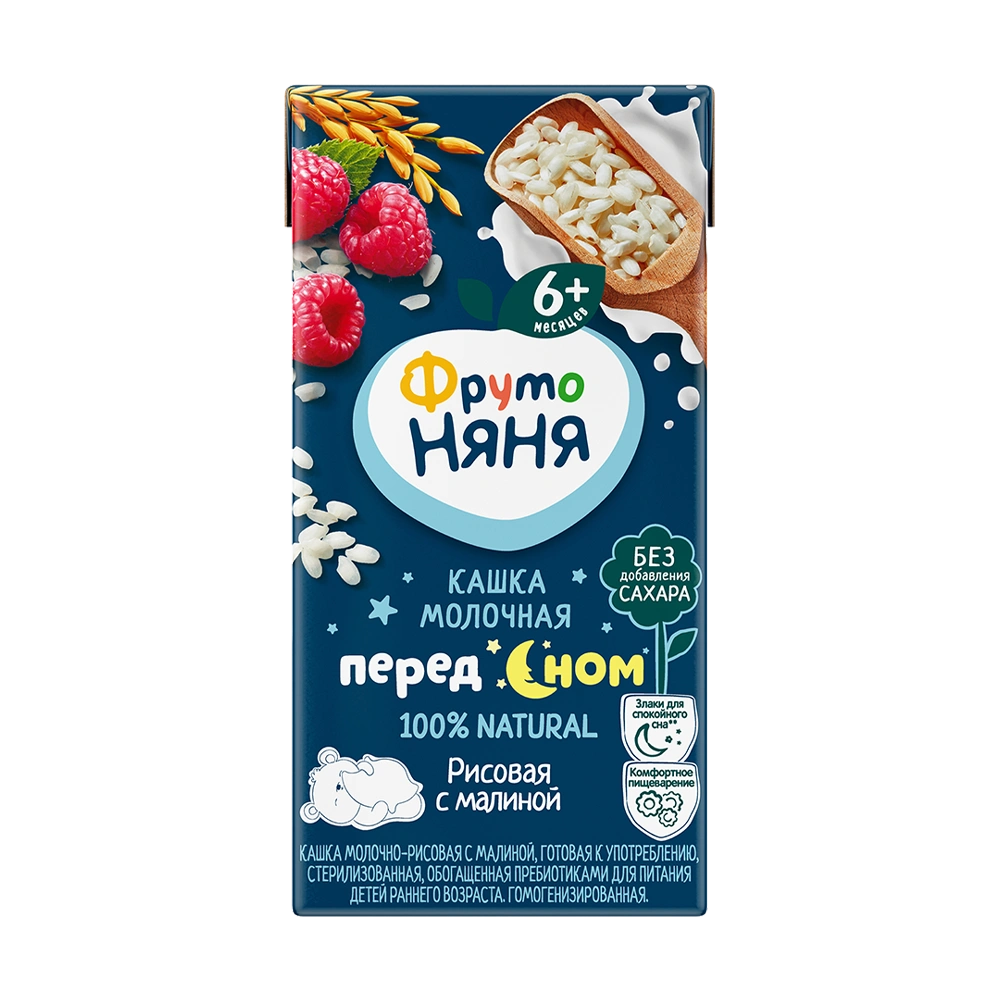 ФРУТОНЯНЯ Перед сном каша молочно-рисов малина 200г Прогресс АО