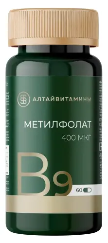 МетилФолат капс. 400мкг N60~БАД Алтайвитамины